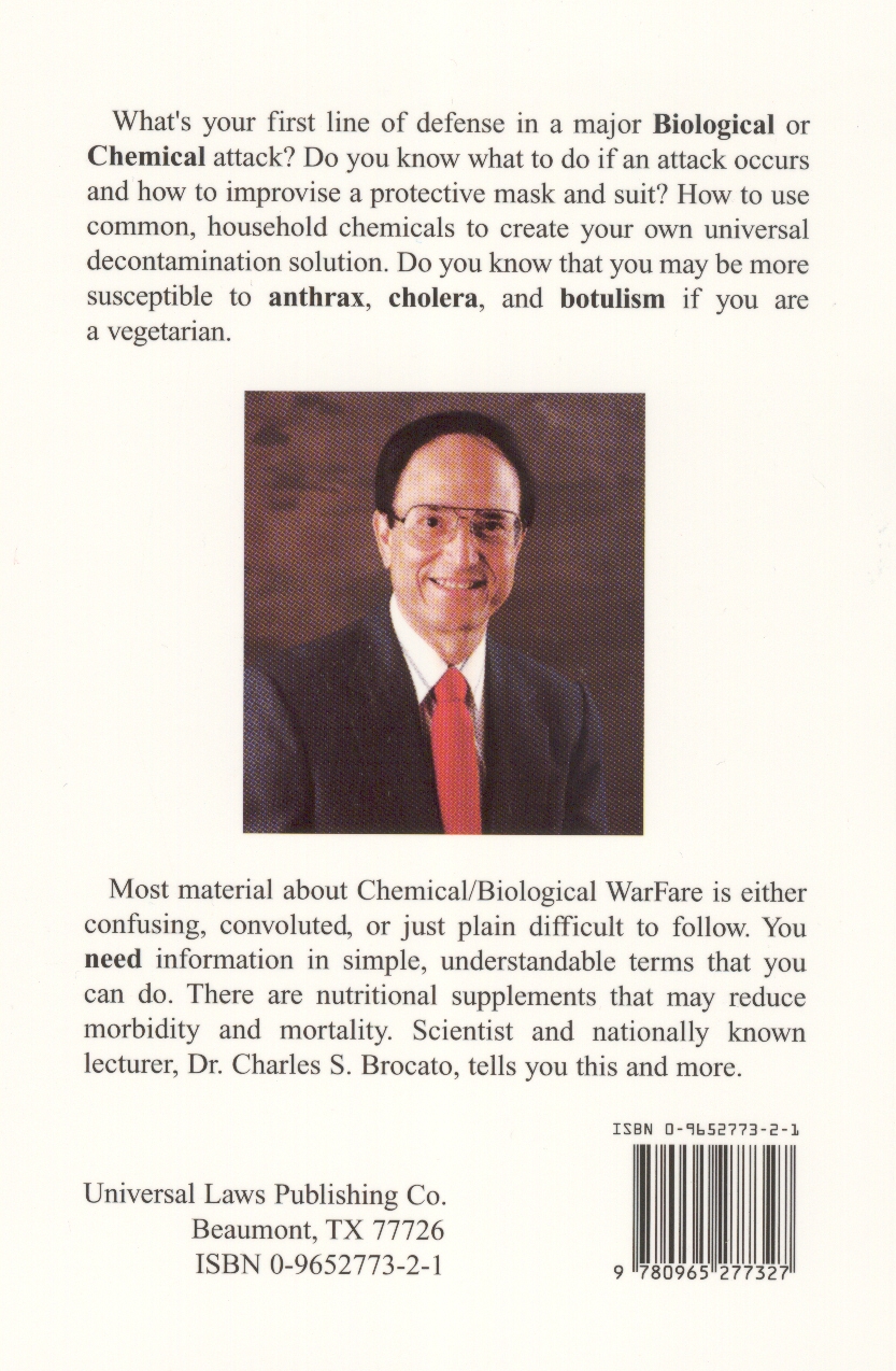 [BackCover of Chemical/Biological WarFare...How You Can Survive]