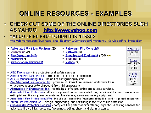 Online sample resources